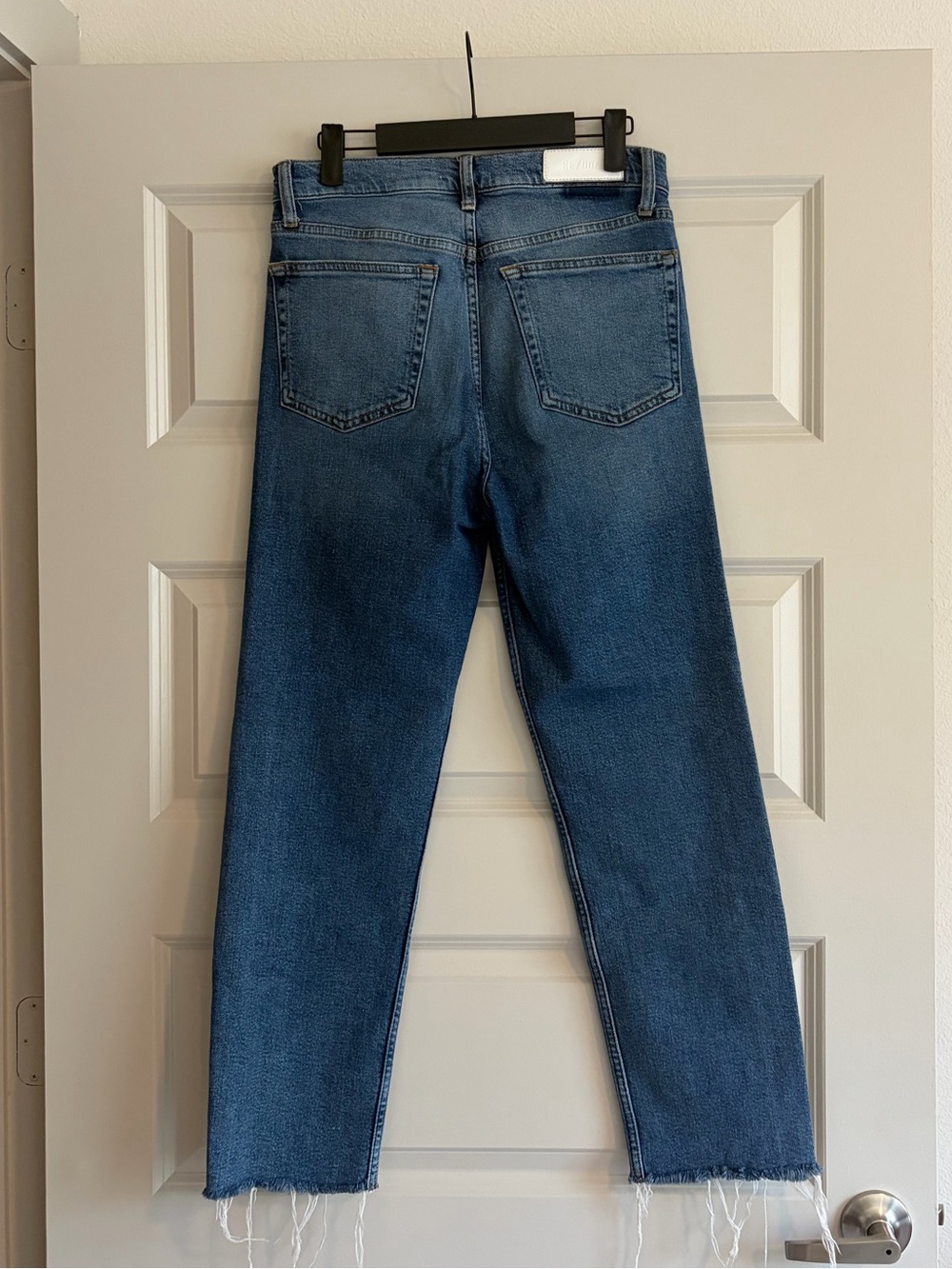 RE/DONE Comfort Stretch High Rise Stove Pipe jeans (Mid 70s wash) - Picture 5 of 8